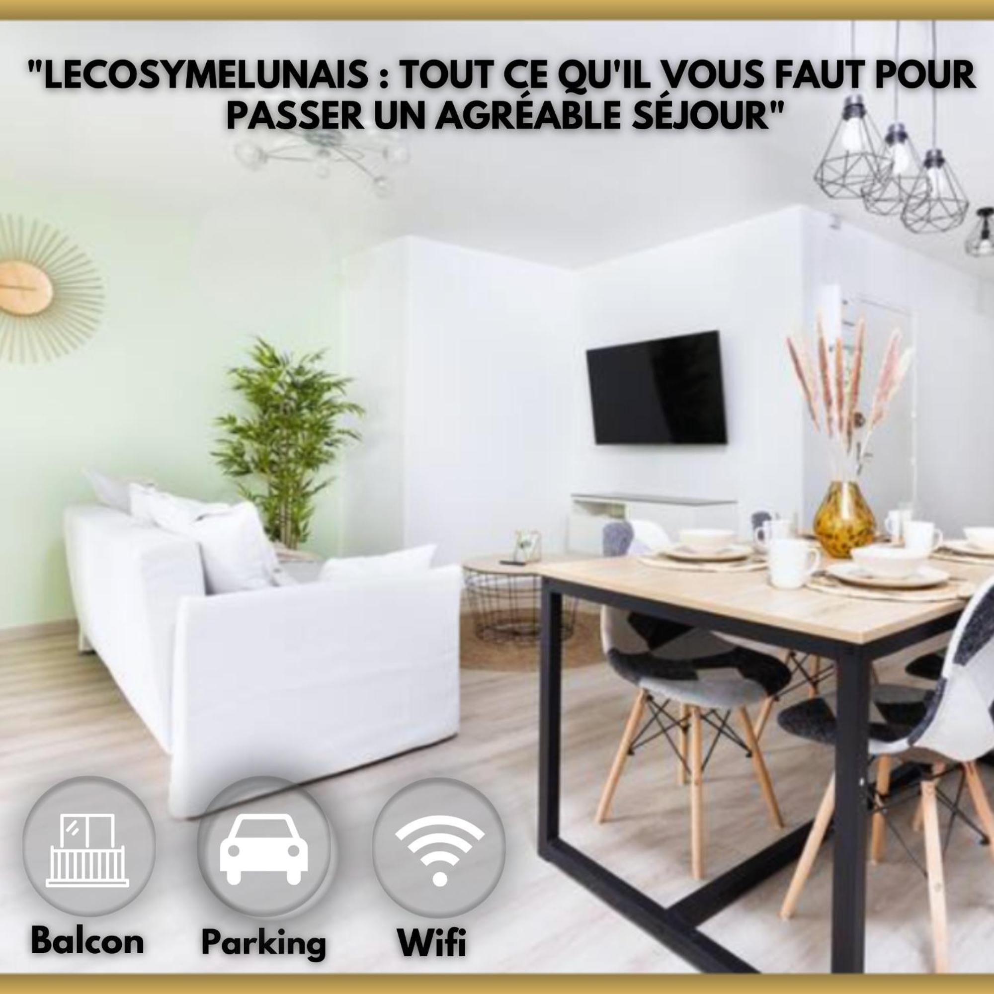 Lecosymelunais : Parking Gratuit + Balcon Amenage Exteriör bild